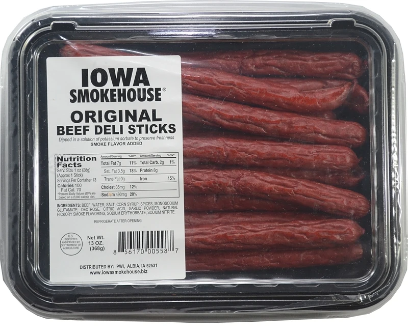 Beef Deli Sticks, Original Flavor, 13 Oz, Pack Of 16, Model Is-bdo