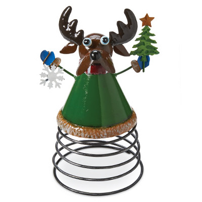 Christmas Tabletop Decoration, Reindeer On A Spring