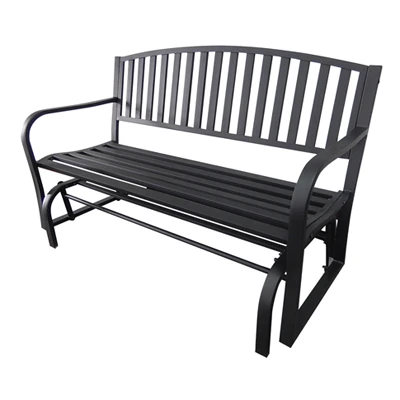 Black Steel Frame Bench Glider, Model Ip-wk3285g
