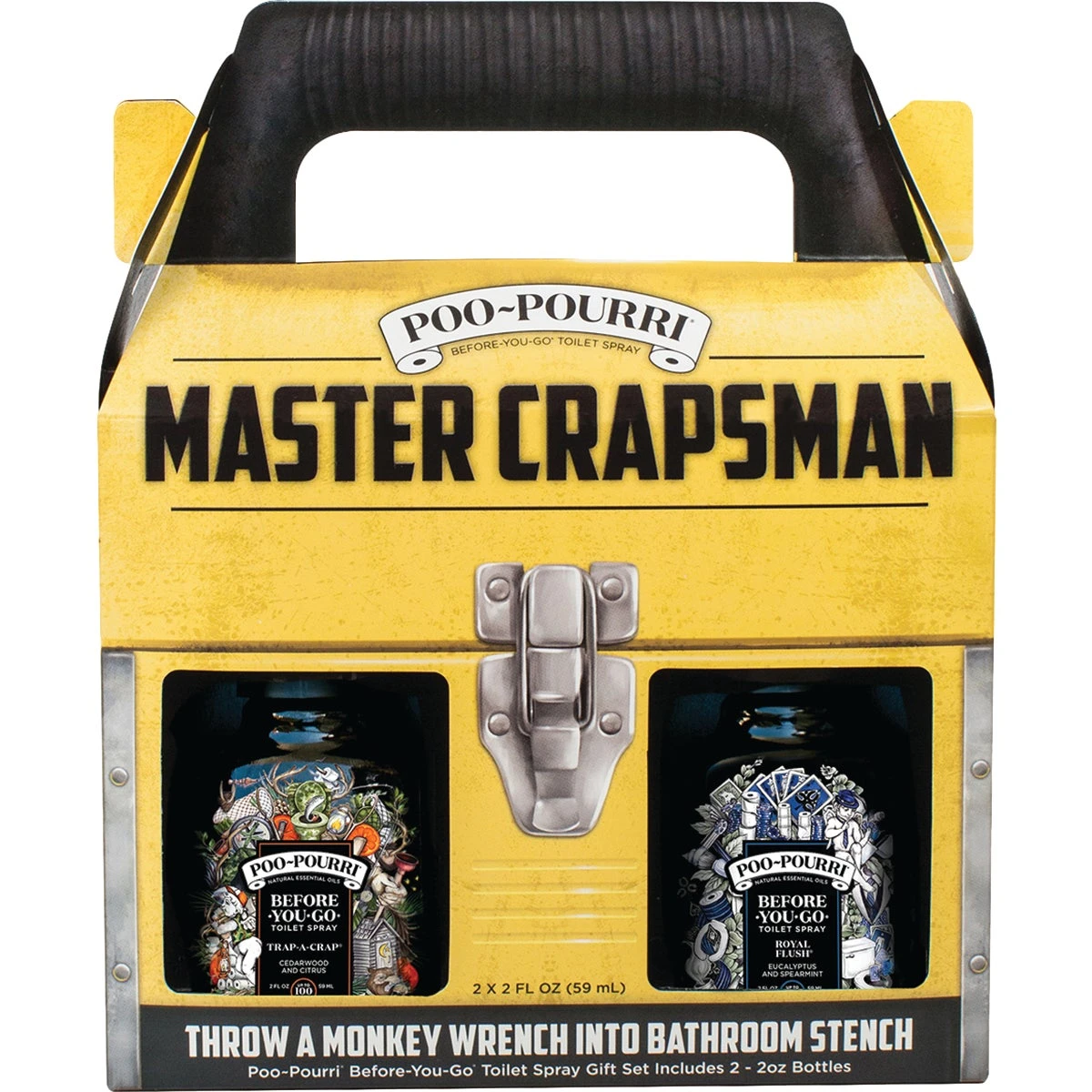 Master Crapsman Deodorizer Gift Set - 2 Oz. Royal Flush & Trap-a-crap
