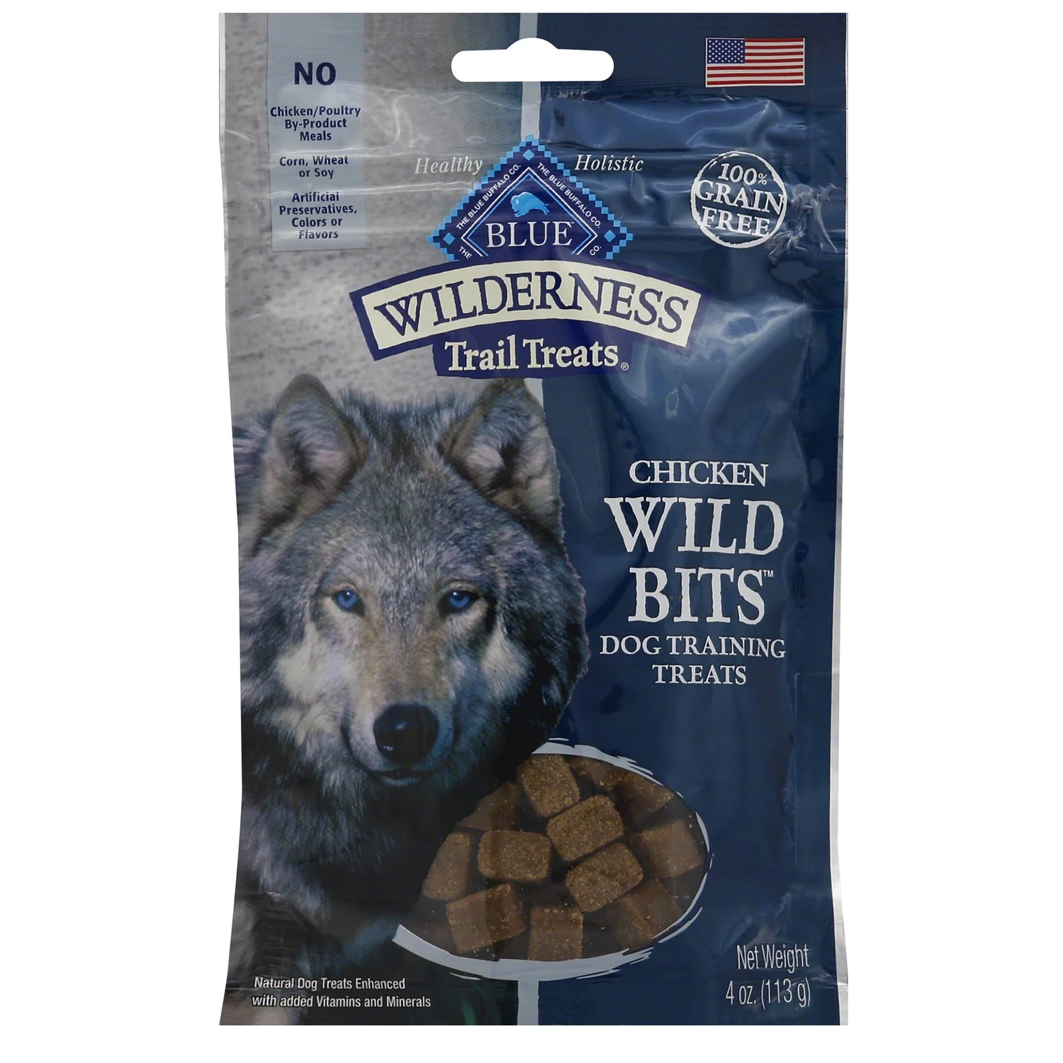 Trail Treats Wild Bits Dog Treats, Chicken, 4-oz.