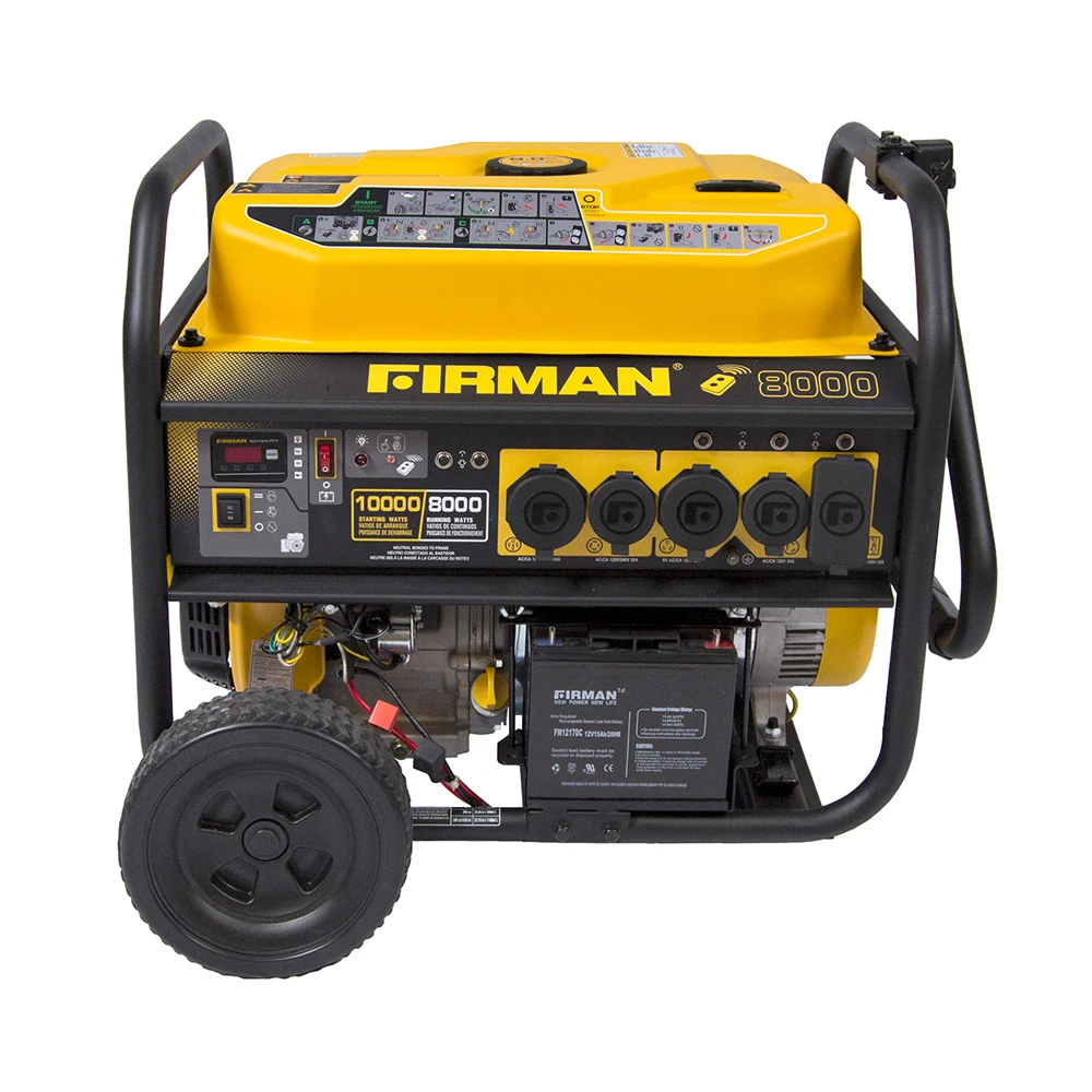 Portable Generator 10000 Watt Remote Start 120/240 Volt 8 Gallon Fuel Tank