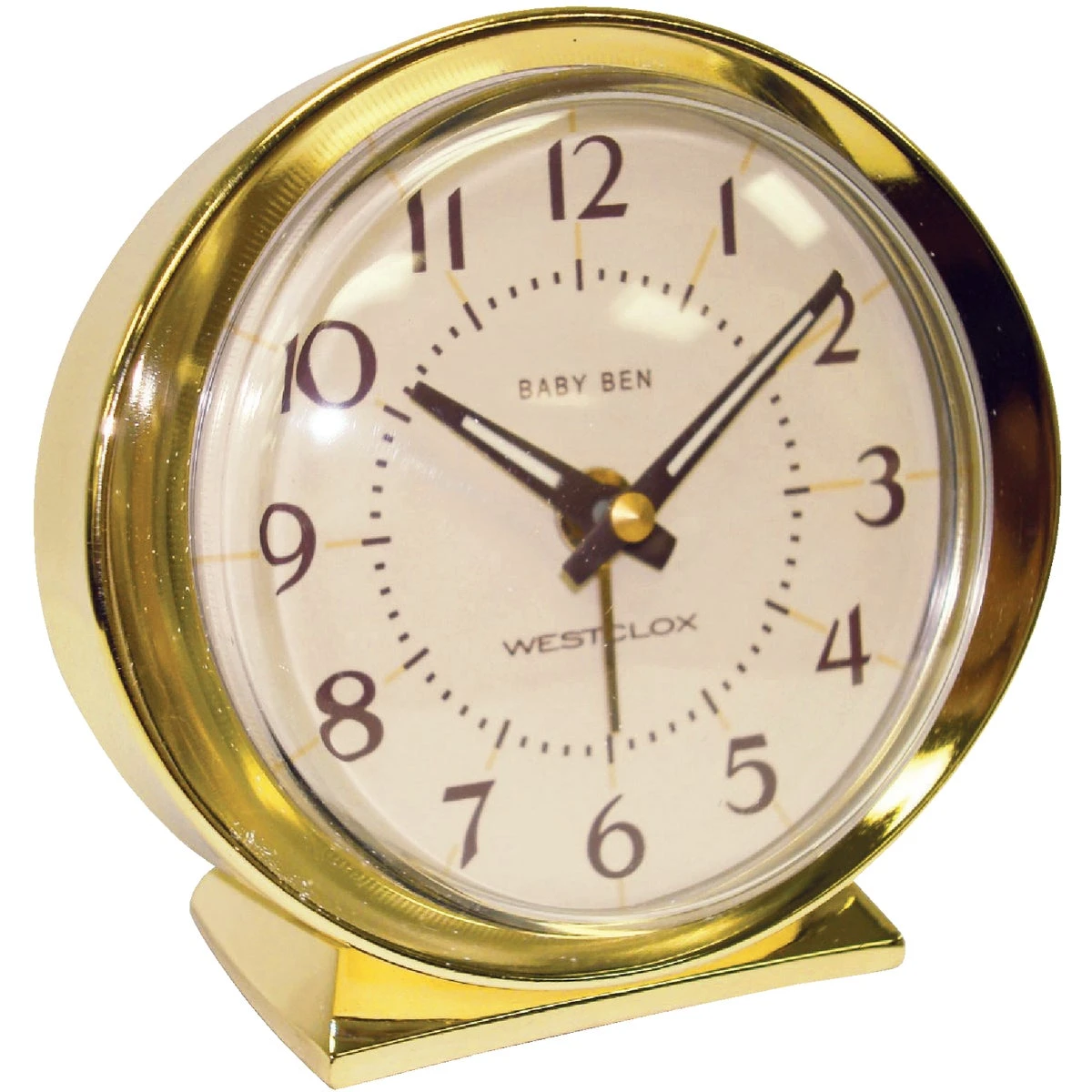 Baby Ben 3.5 In. Gold Analog Alarm Clock With Quartz Movement