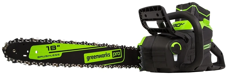 Pro 80v 18 Inch Brushless Cordless Chainsaw With Battery And Charger