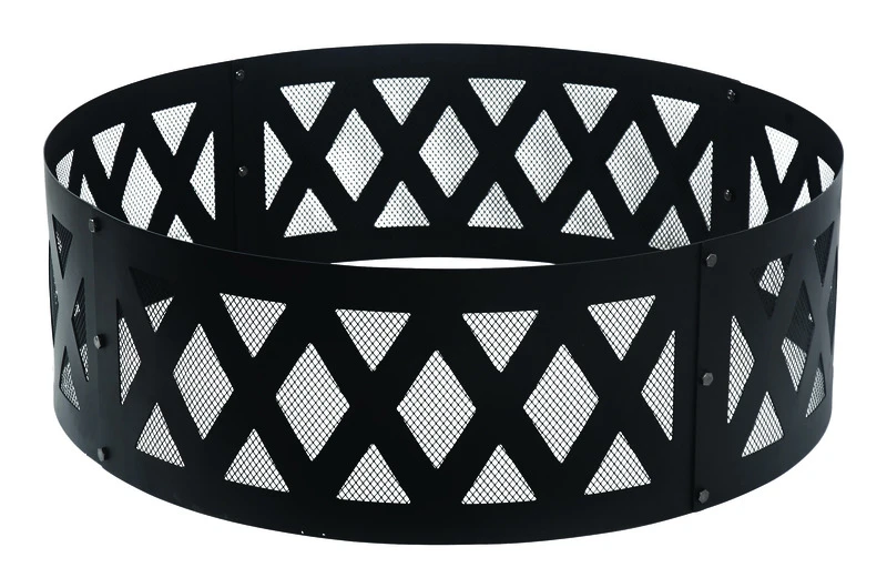 12 In. H X 36 In. W Steel Round Fire Ring For Wood