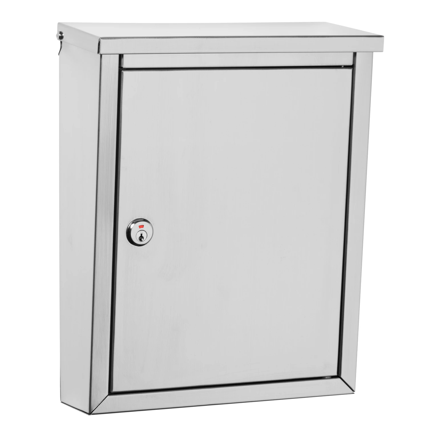 Regent Stainless Steel Wall Mount Locking Mailbox 10.1 X 13.2 X 4.2-in.