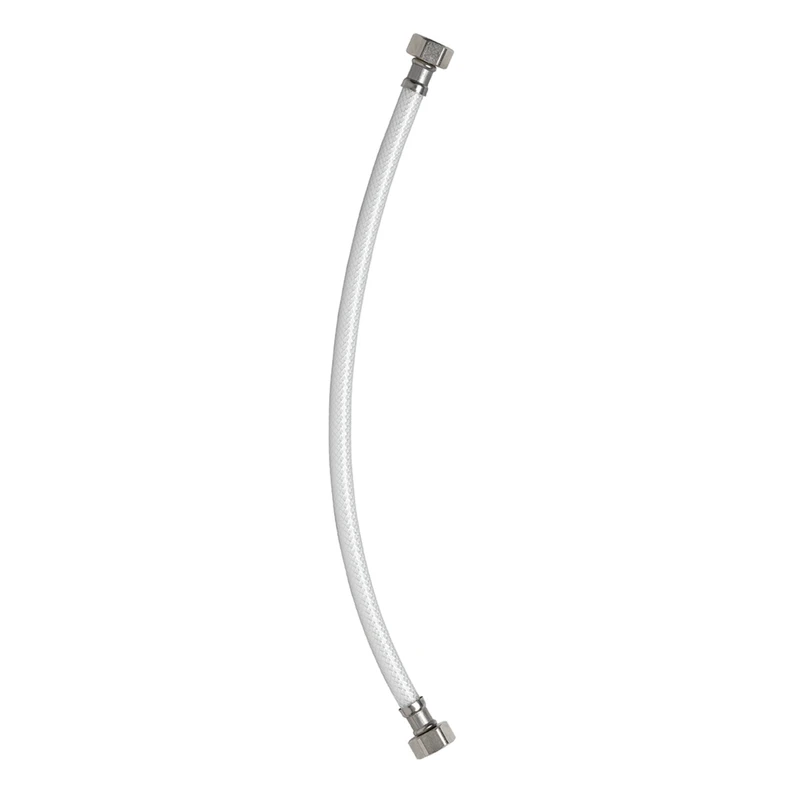 Reinforced Polyvinyl Chloride Faucet Connector, 1/2 Inch Female Iron Pipe by 1/2 Inch Female Iron Pipe, 12 Inch Length