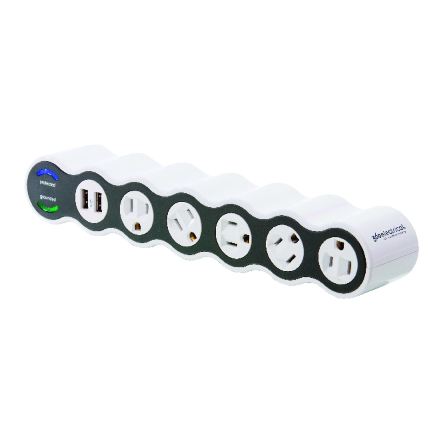 Power Curve Five Outlet Surge Protector with 1080 Joules Energy Rating and 6-Foot Cord
