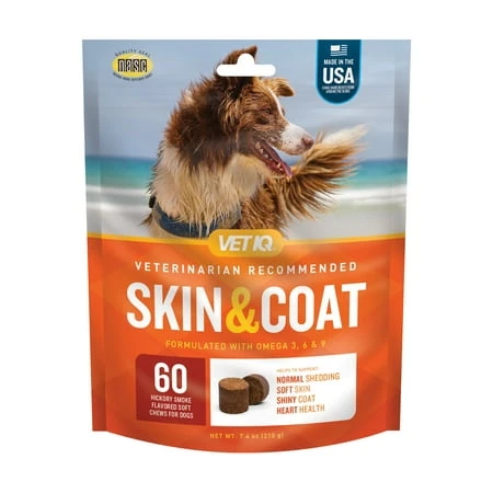 Skin & Coat Soft Chews Supplement for Dogs, 60-Ct.
