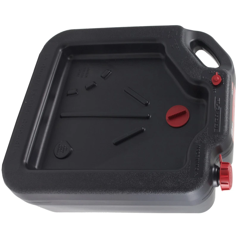 Super Duty Plastic Drain Container, 16-quart Capacity, Leak Proof Design