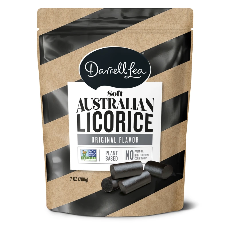 Original Flavor 7 Oz. Soft Australian Licorice - All Natural, Vegetarian, Kosher