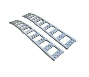 Aluminum Metal Arched Ramp Pair, 12 Inches by 90 Inches, 1500 Pound Capacity