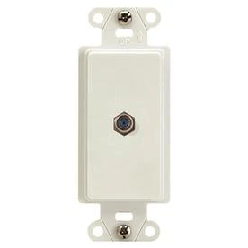 1-port Coaxial Wall Jack, White, Model Wp3214whv1