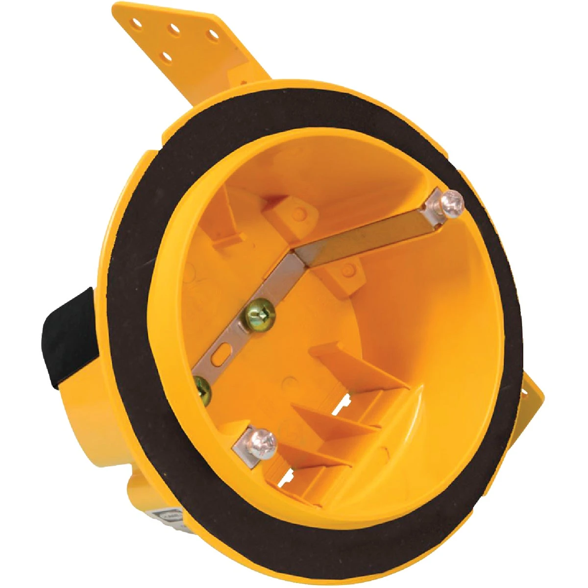 Vapor Barrier Ceiling Electrical Box, Noryl Plastic, 4 In. Round