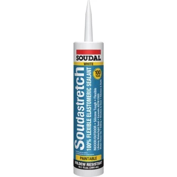 SoudaStretch Acrylic Caulk Sealant, Clear, 10.1 oz.