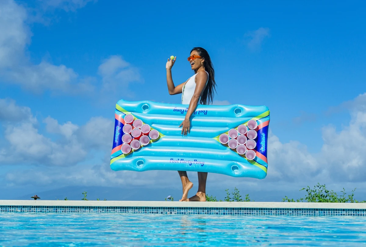 Inflatable Pool Party Pong Game For 2 Or More Players - Model Pc3209bp