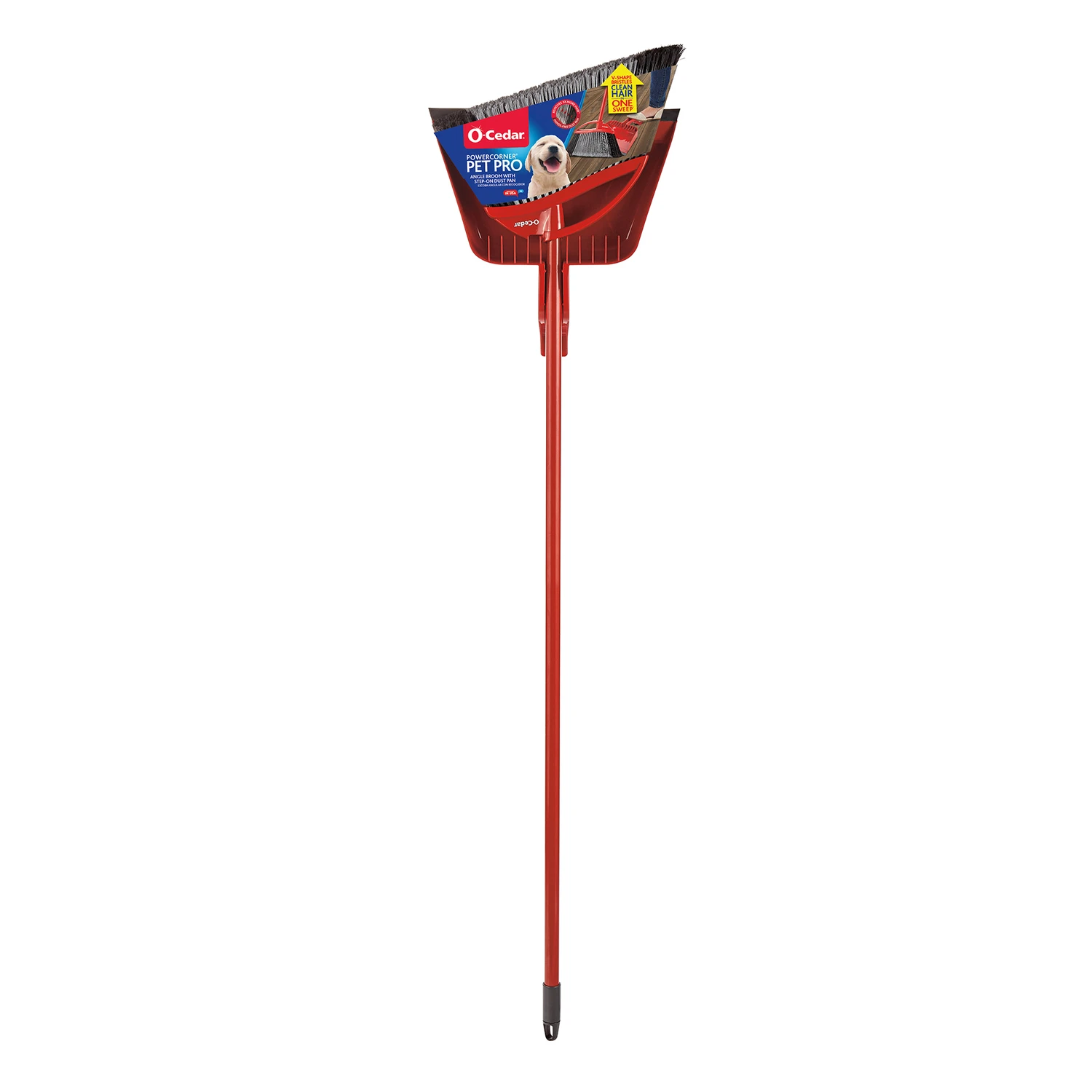 PowerCorner Pet Pro Broom + Step-On Dust Pan