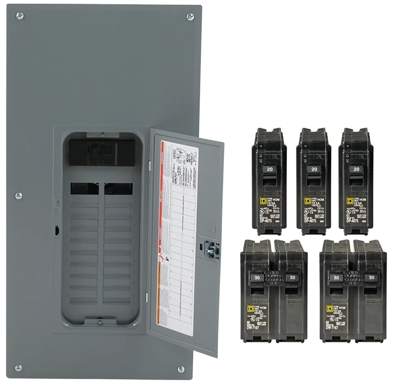 Homeline 200 Amp Main Breaker Plug-on Neutral Load Center Value Pack, 40 Poles
