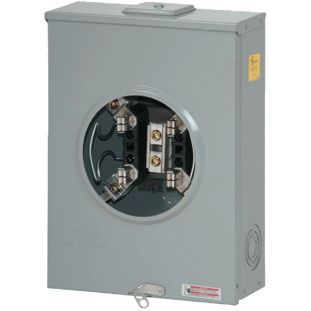 Single Residential Meter Socket with Horn Bypass, 200 Amp Capacity