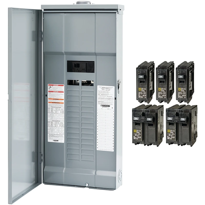 Homeline 200 Amp Main Breaker Load Center Value Pack