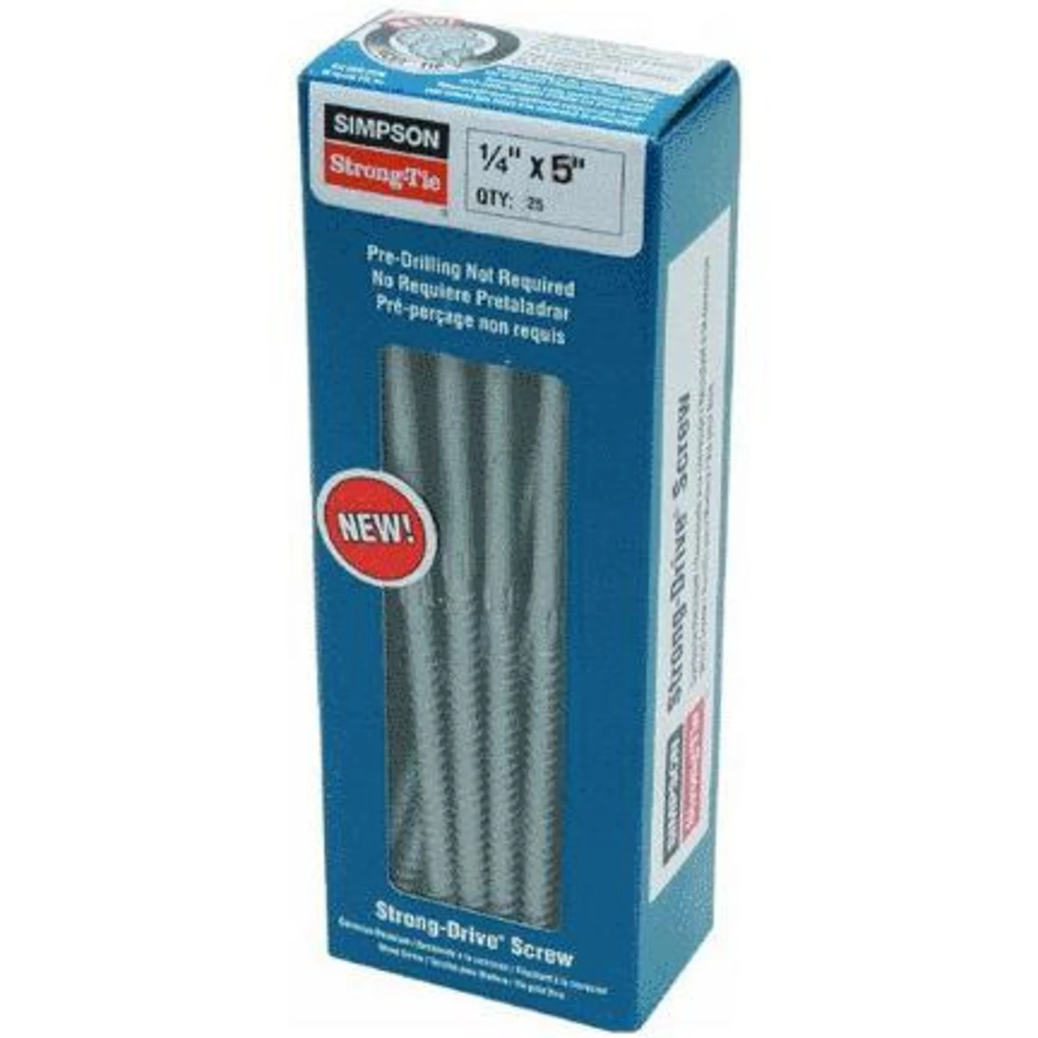 Simpson Strong-Tie Strong-Drive No. 3 Sizes X 5 in. L Star Hex Head Serrated Structural Screws