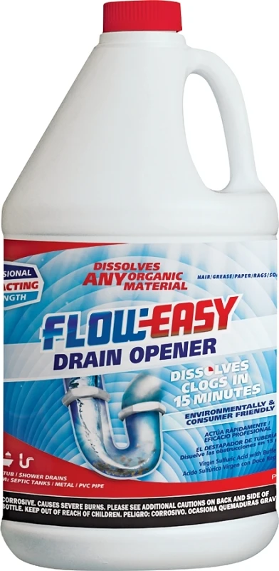 128 Oz. Liquid Drain Opener - Professional Strength For All Drains
