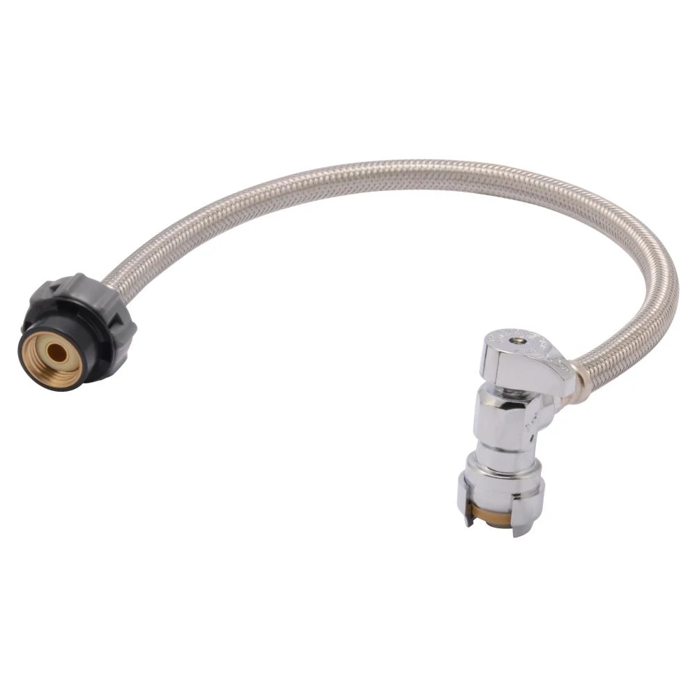 24657a Faucet Connector Hose, Braided Stainless Steel, 1/2 X 1/2 X 20 In.
