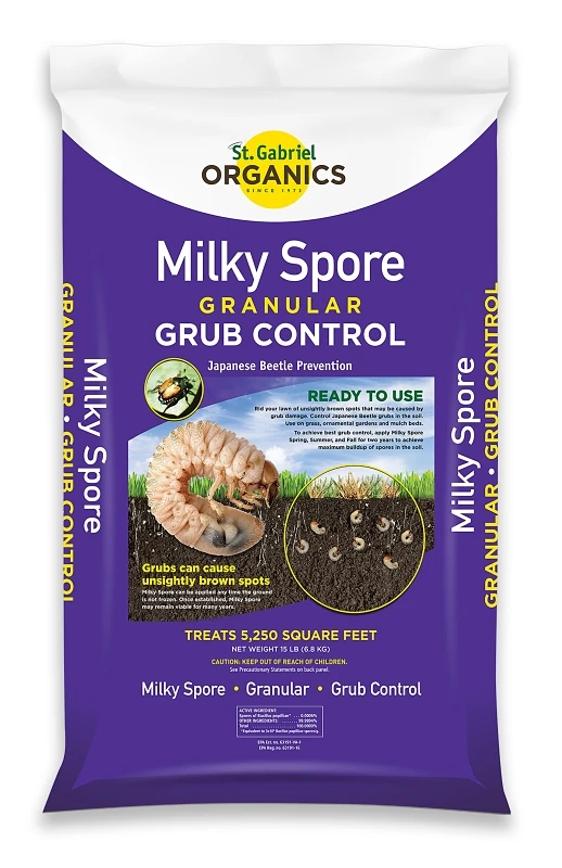 15 Lb. Milky Spore Grub Beetle Killer Granules - Organic Insect Control