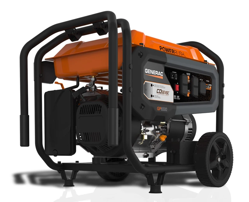 Gp6500 6500w Gasoline Powered Portable Generator With Co-sense Technology