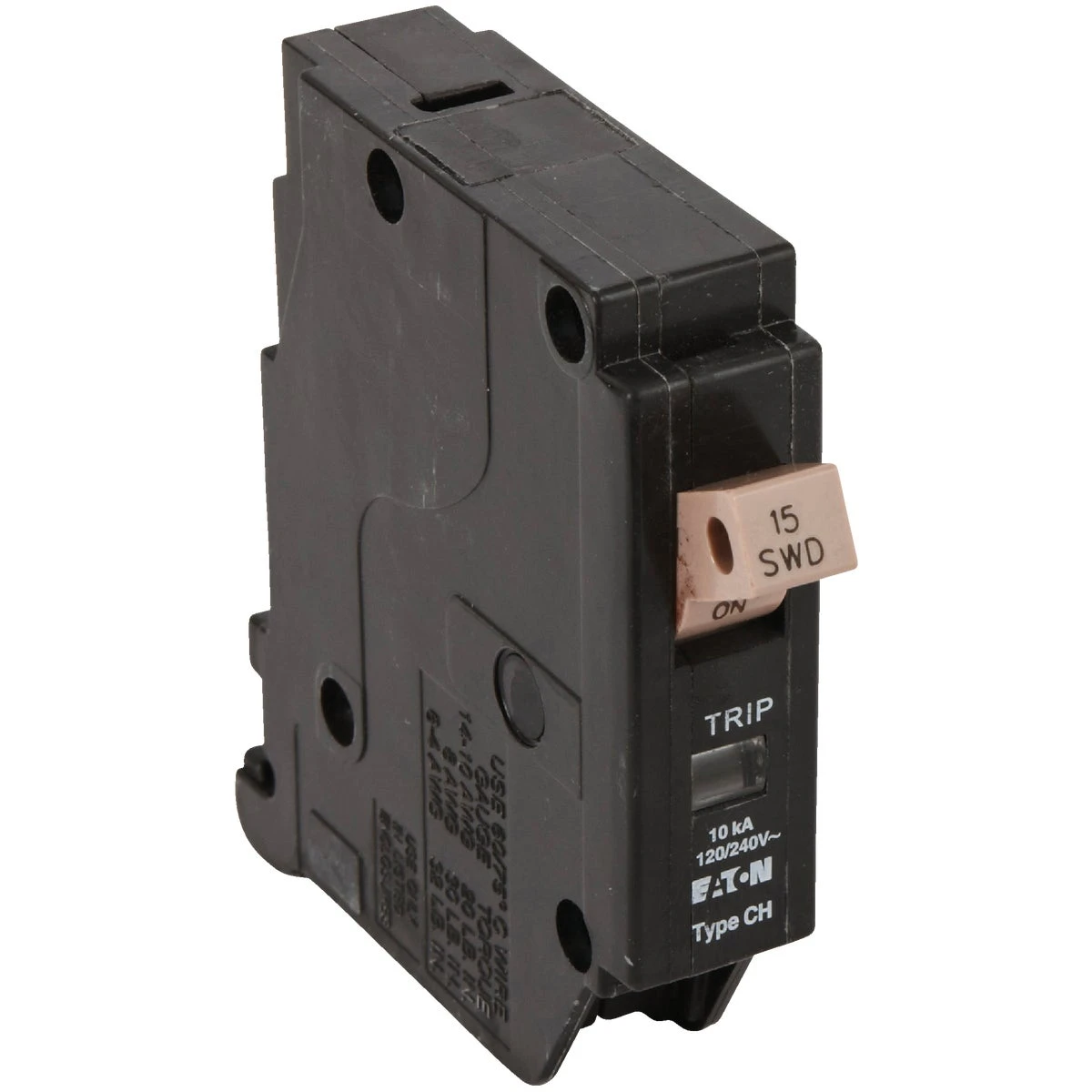 Cutler Hammer Single-Pole 15 Ampere Circuit Breaker for Residential Electrical Panels