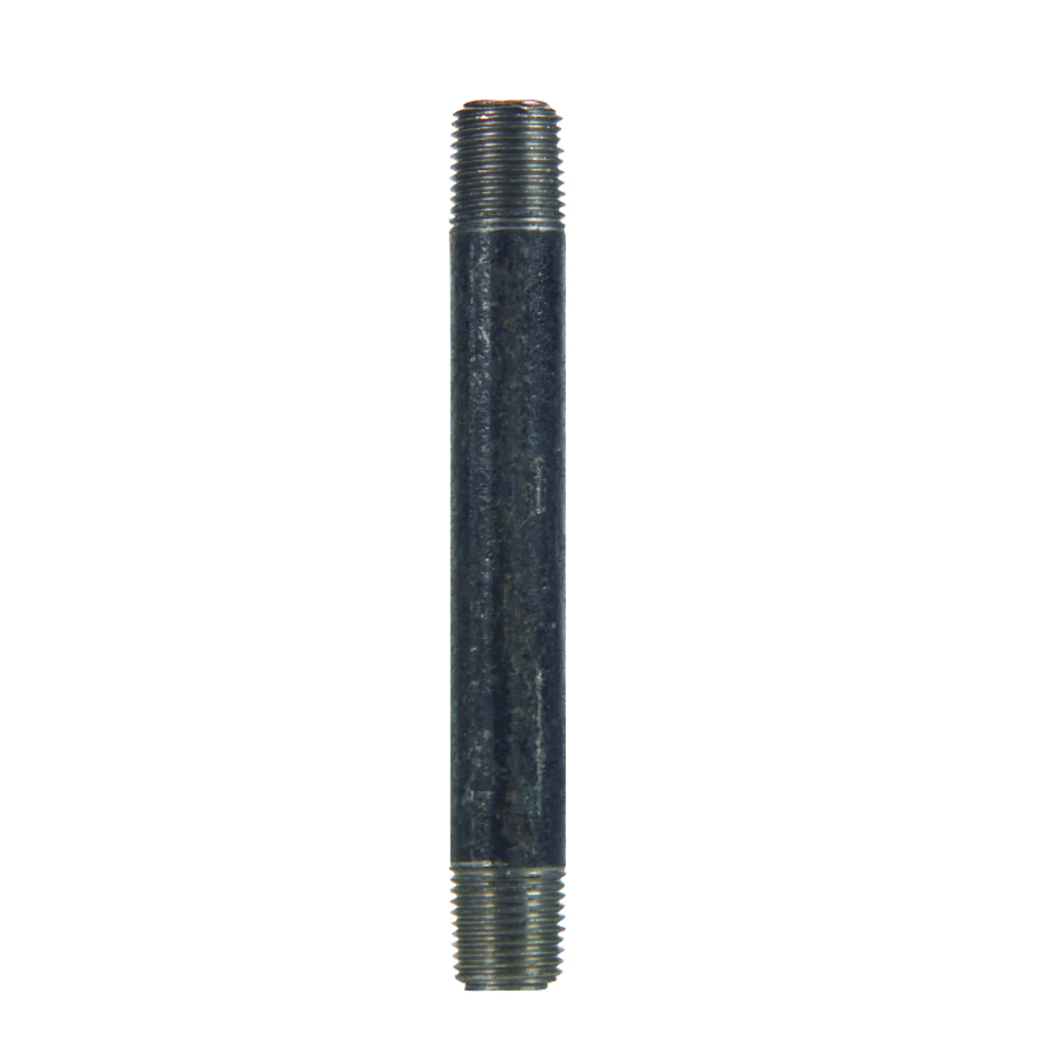 3/4 In. Mpt Black Steel Pipe Nipple, 7 In. Length For Plumbing Applications