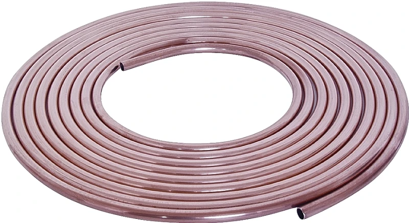 Copper Tubing Water Supply Line, 0.25 Inch Outer Diameter by 10 Feet Length