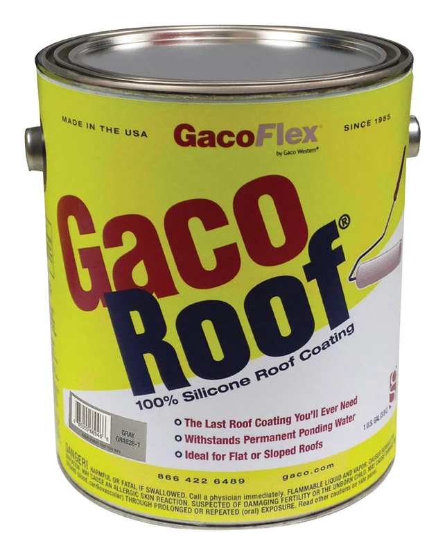 Gacoflex Gacoroof 1 Gallon Gray Silicone Roof Coating With 50-year Warranty