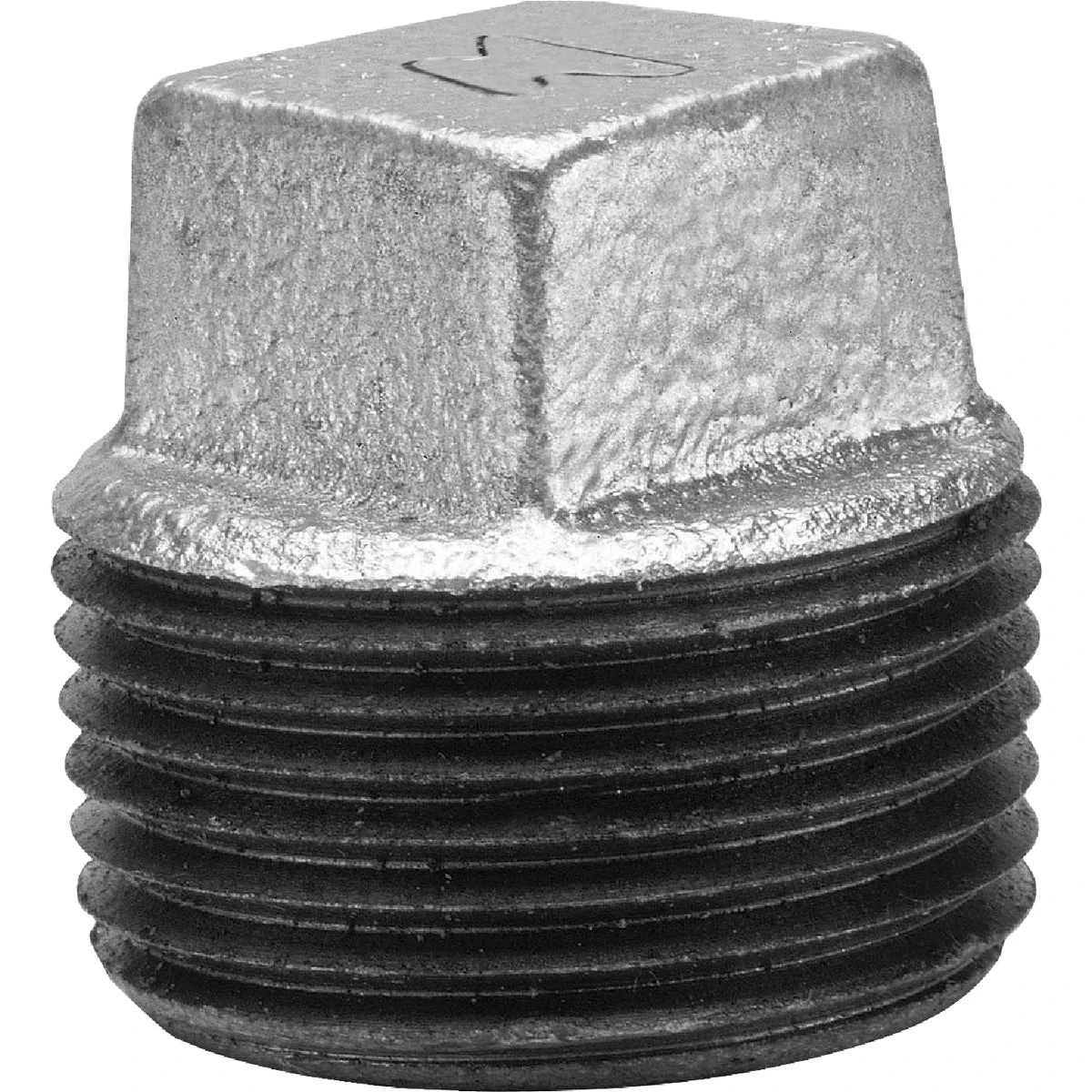 Galvanized Steel Pipe Plug, 2 Inch Diameter, Durable Corrosion Resistant