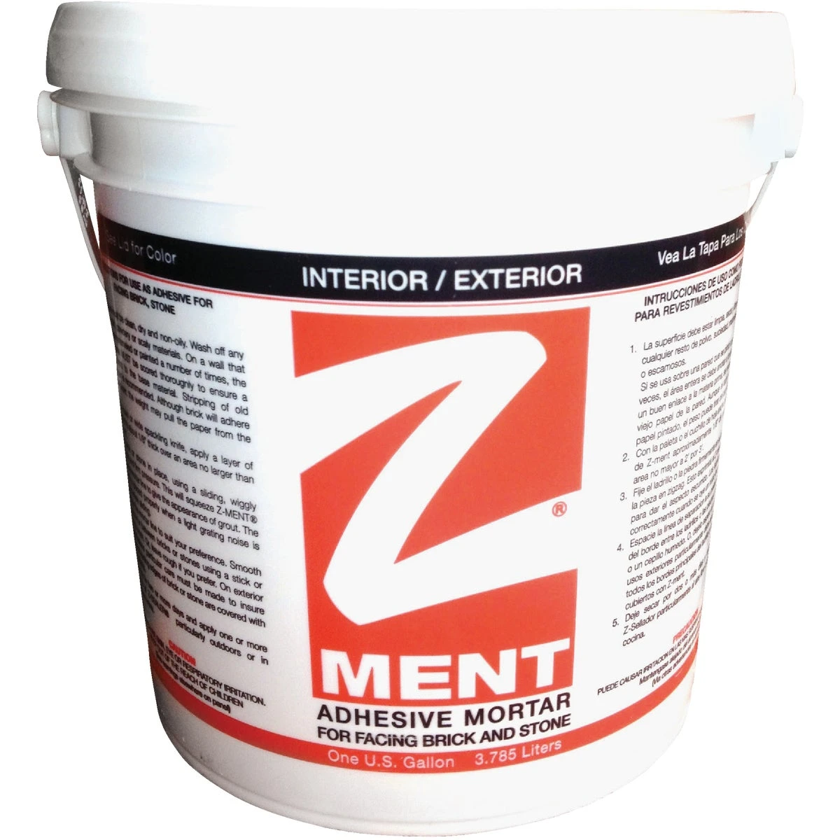 Black Mortar Adhesive, 1-gallon For Interior & Exterior Applications