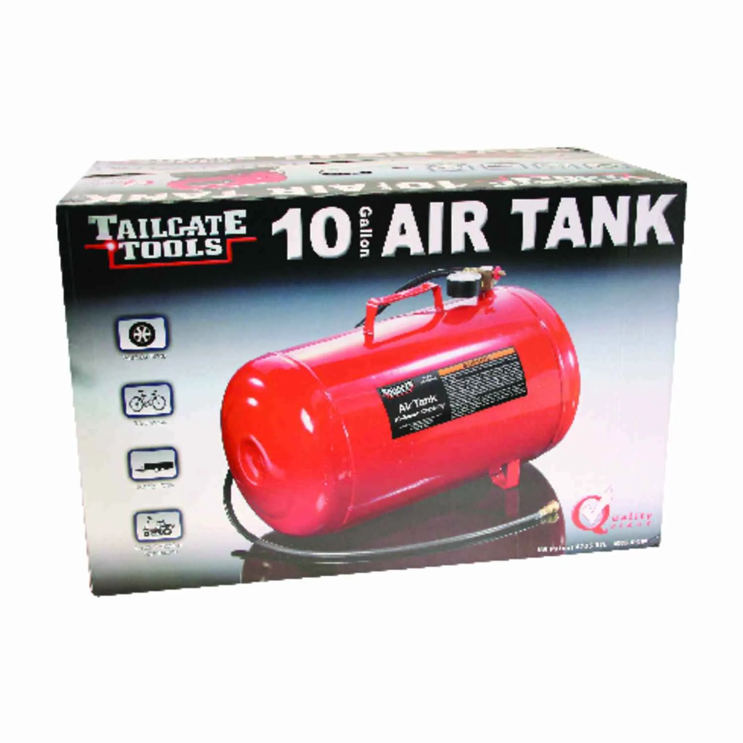 10 Gallon Portable Air Tank W-1010a 125 Psi Heavy Duty