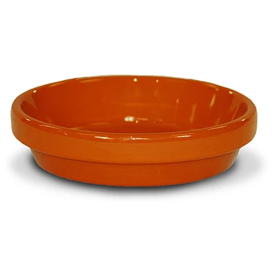Saucer, Orange Ceramic, 5.75 x .75-In.