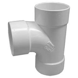 Pvc Pipe Sewer & Drain Sanitary Tee, Hub X Hub X Hub, 3-inch