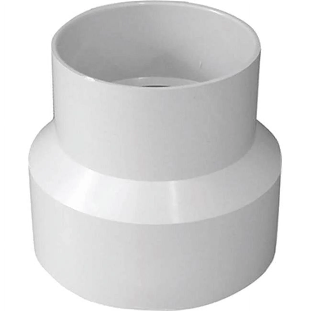 PVC Pipe Sewer & Drain Reducing Coupling, 6 x 4 In.