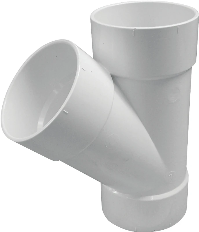 PVC Pipe Sewer And Drain Wye, 4 In.
