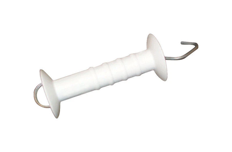 Small White Electric Fence Insulated Gate Handle for Secure Fence Access