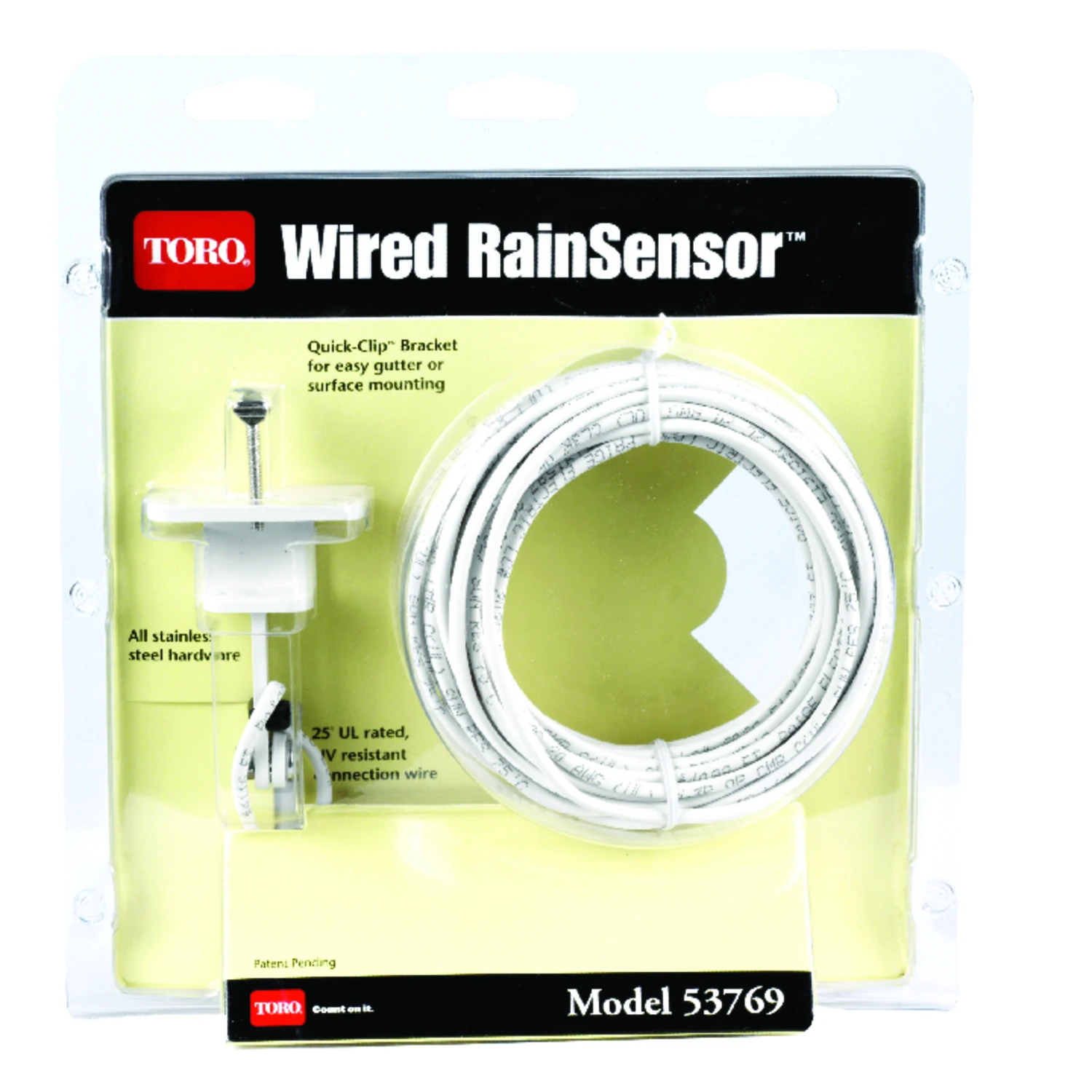 25 Ft. Wired Rain/freeze Sensor Model 53769 For Irrigation Systems