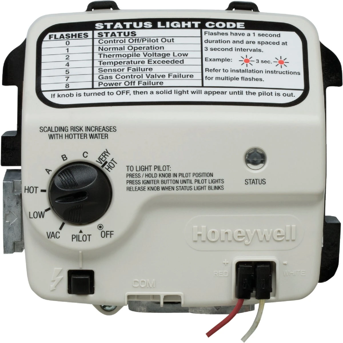 400 Series 2 In. Shank Electronic Natural Gas Control Valve & Thermostat