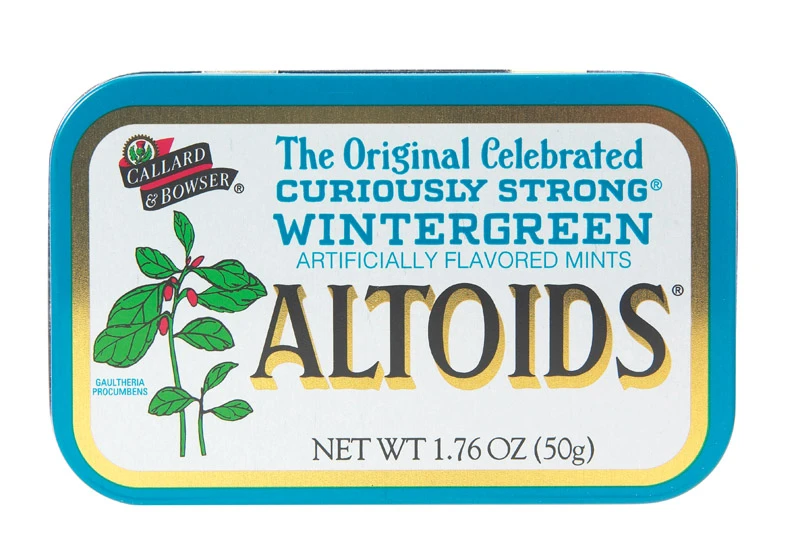 Wintergreen Mints 1.76 Oz Tin - Classic Breath Freshener
