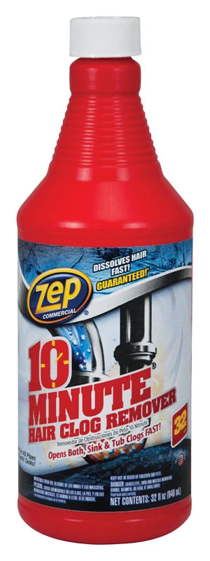 32 Ounce 10 Minute Hair Clog Remover and Drain Opener Liquid