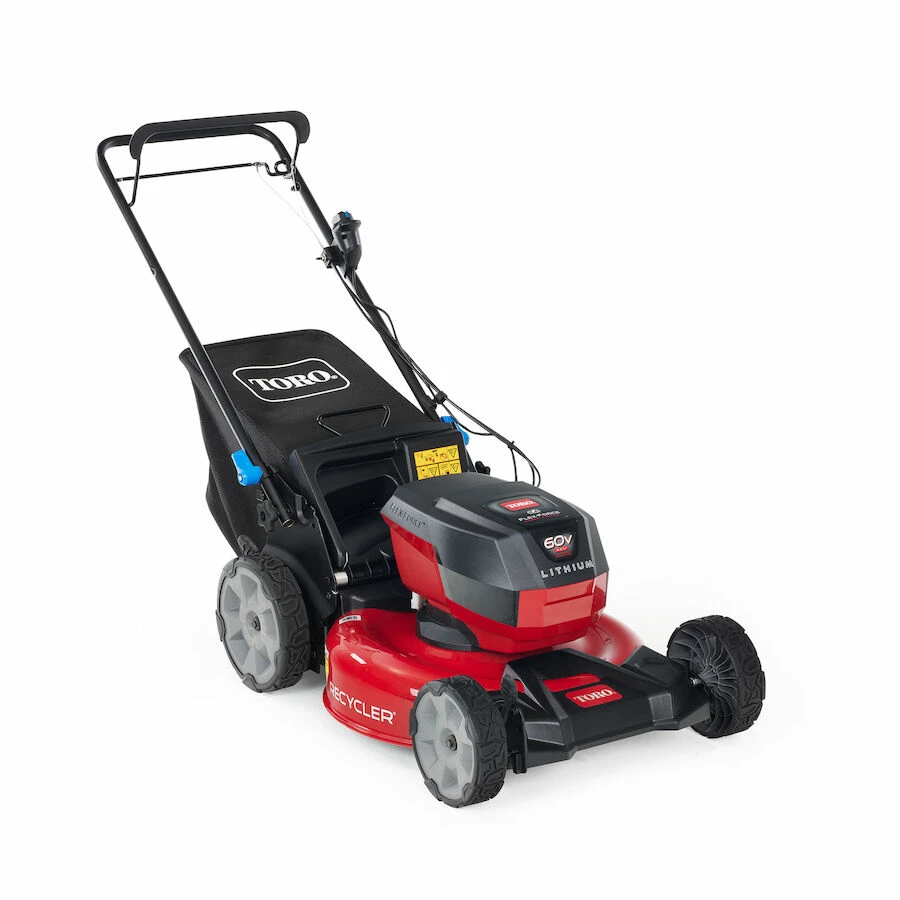 60-Volt Cordless Self-Propelled Rear Wheel Drive Recycler Lawn Mower, 21 Inch Cutting Width
