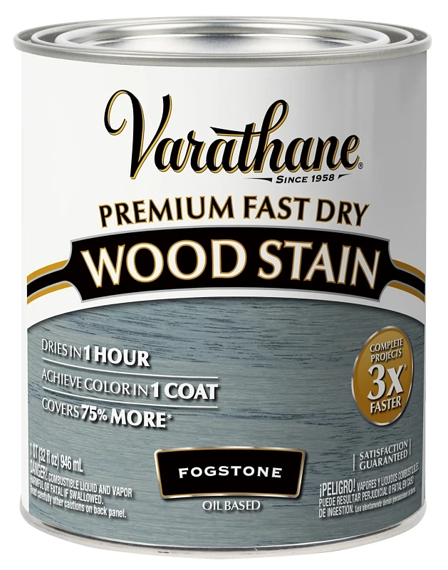 Fast Dry Interior Oil-Based Wood Stain in Fogstone Color, 1 Quart