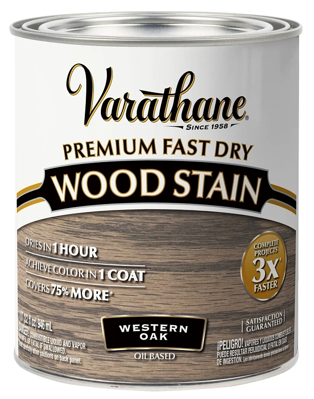 Western Oak Oil-based Fast Dry Wood Stain 1 Quart
