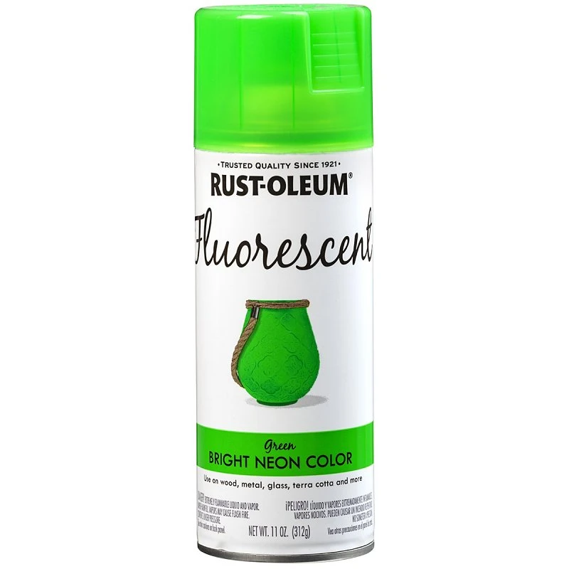 Specialty 11 Oz. Gloss Fluorescent Green Spray Paint - High Visibility Finish