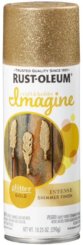 Imagine Craft & Hobby 10.25 Oz. Intense Gold Glitter Spray Paint